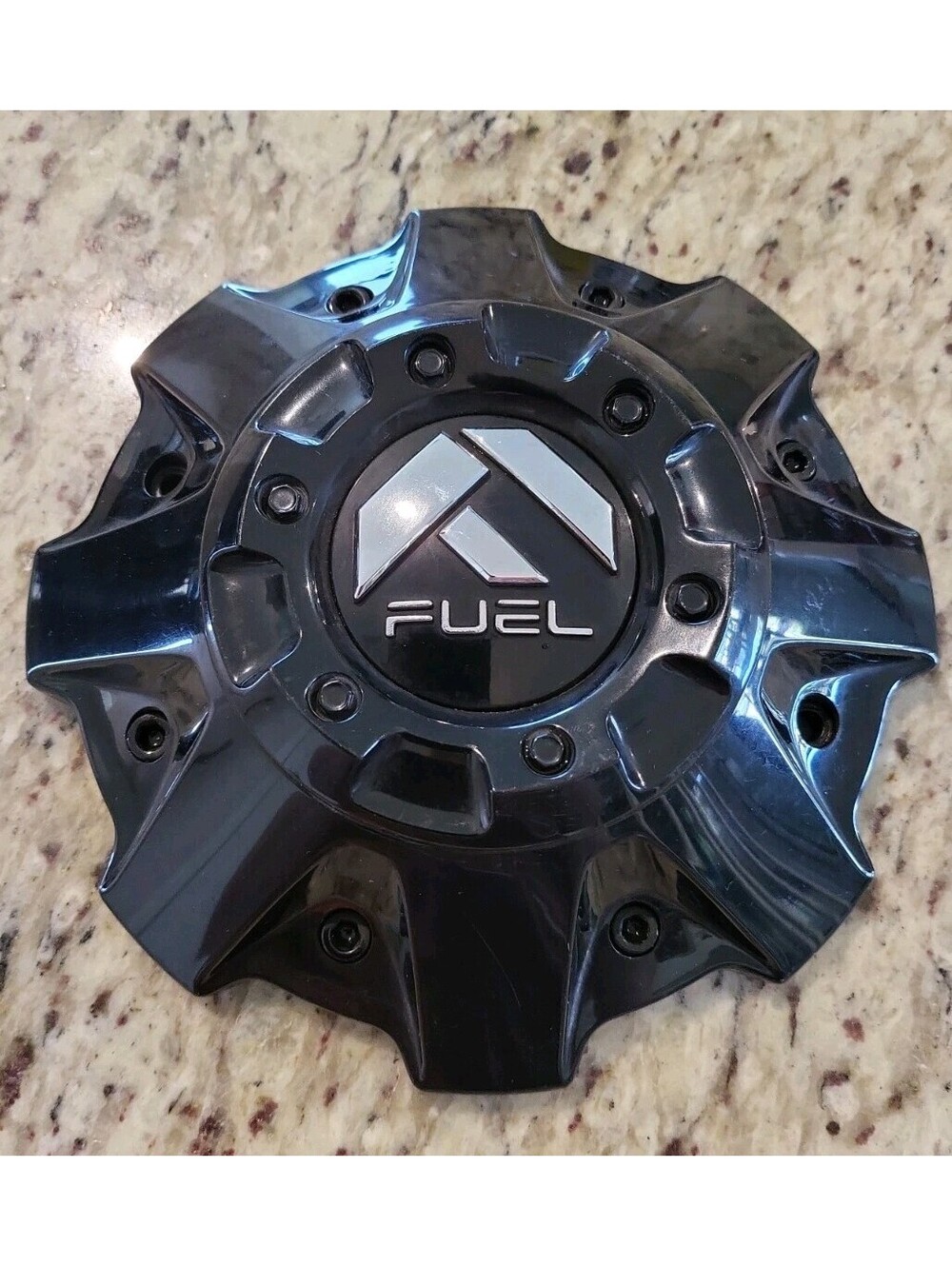 Fuel Wheels Gloss Black Custom Wheel Center Cap # 1001-63B1 / CAP M-447 (1)